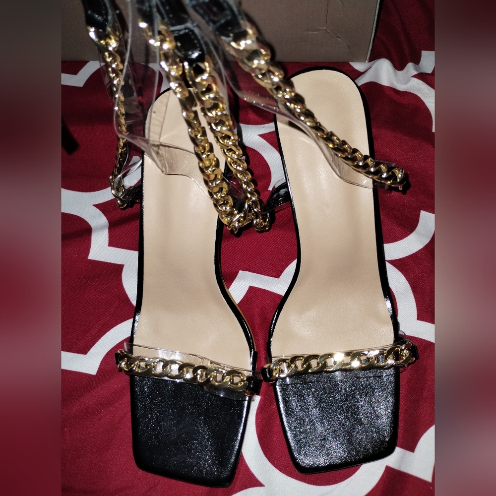 Black & Gold Heels